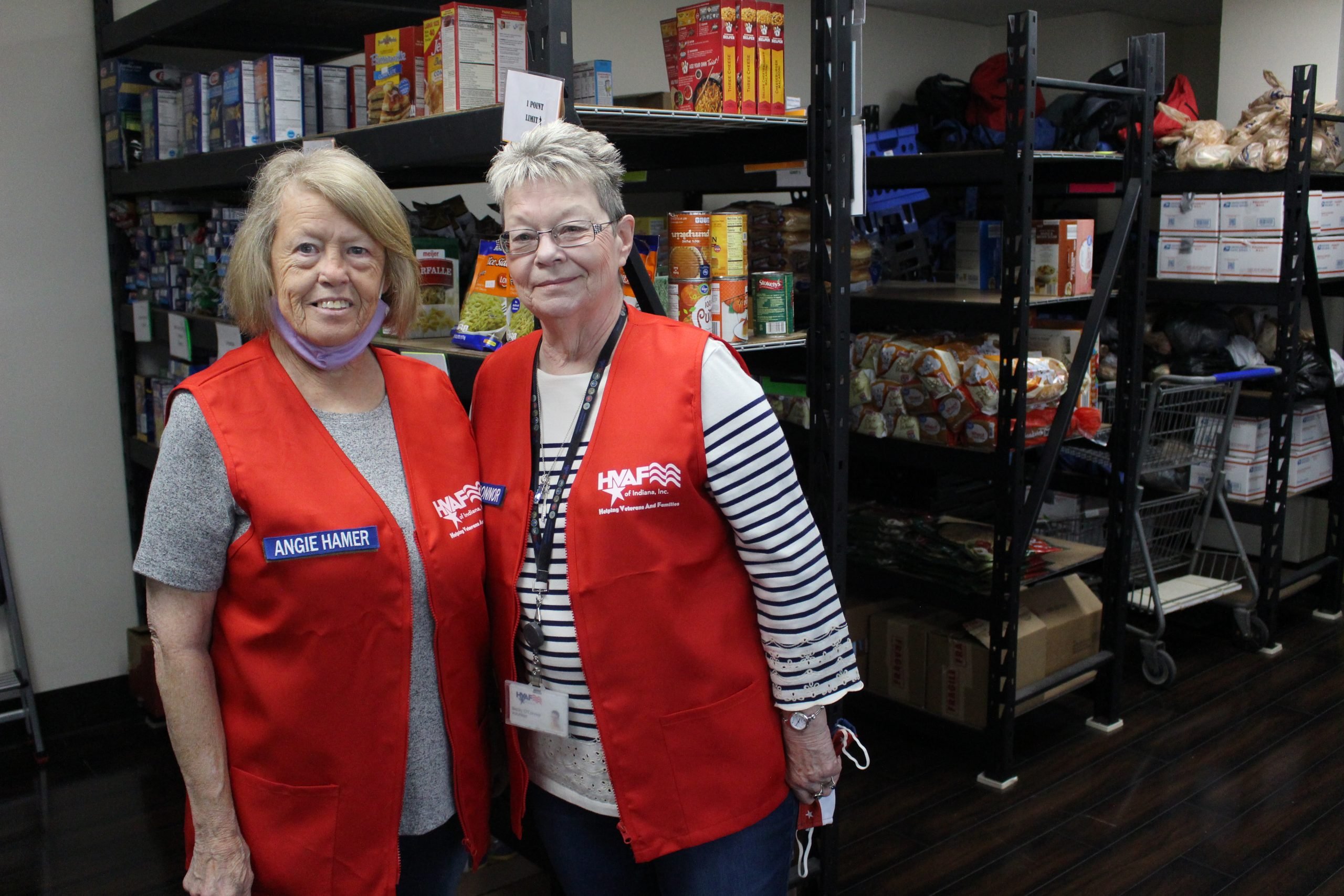 Becky and Angie are volunteers for HVAF - Helping Veterans And Families
